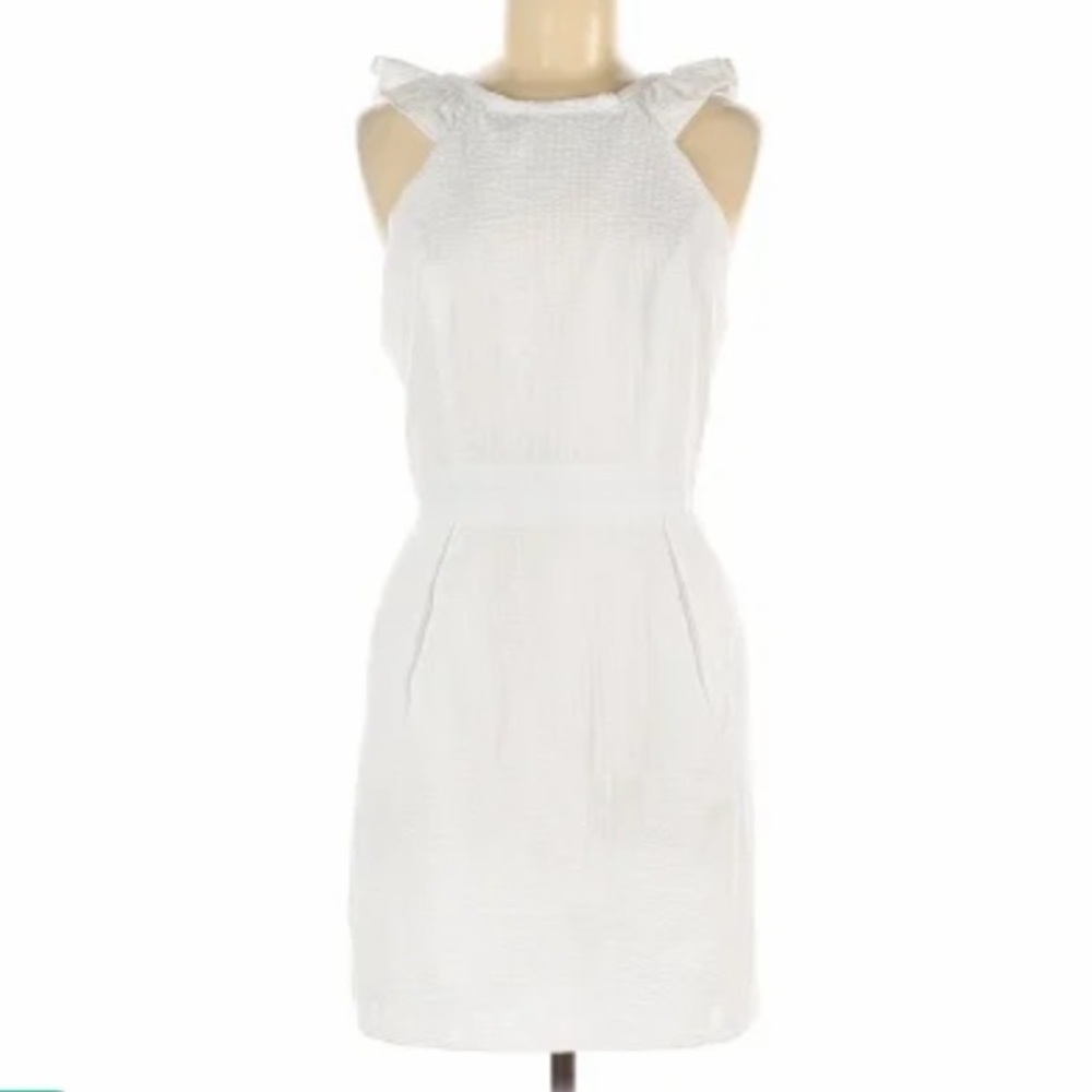 NWT Lauren James Size Large Claire White Halter Dress $132 - Picture 3 of 7